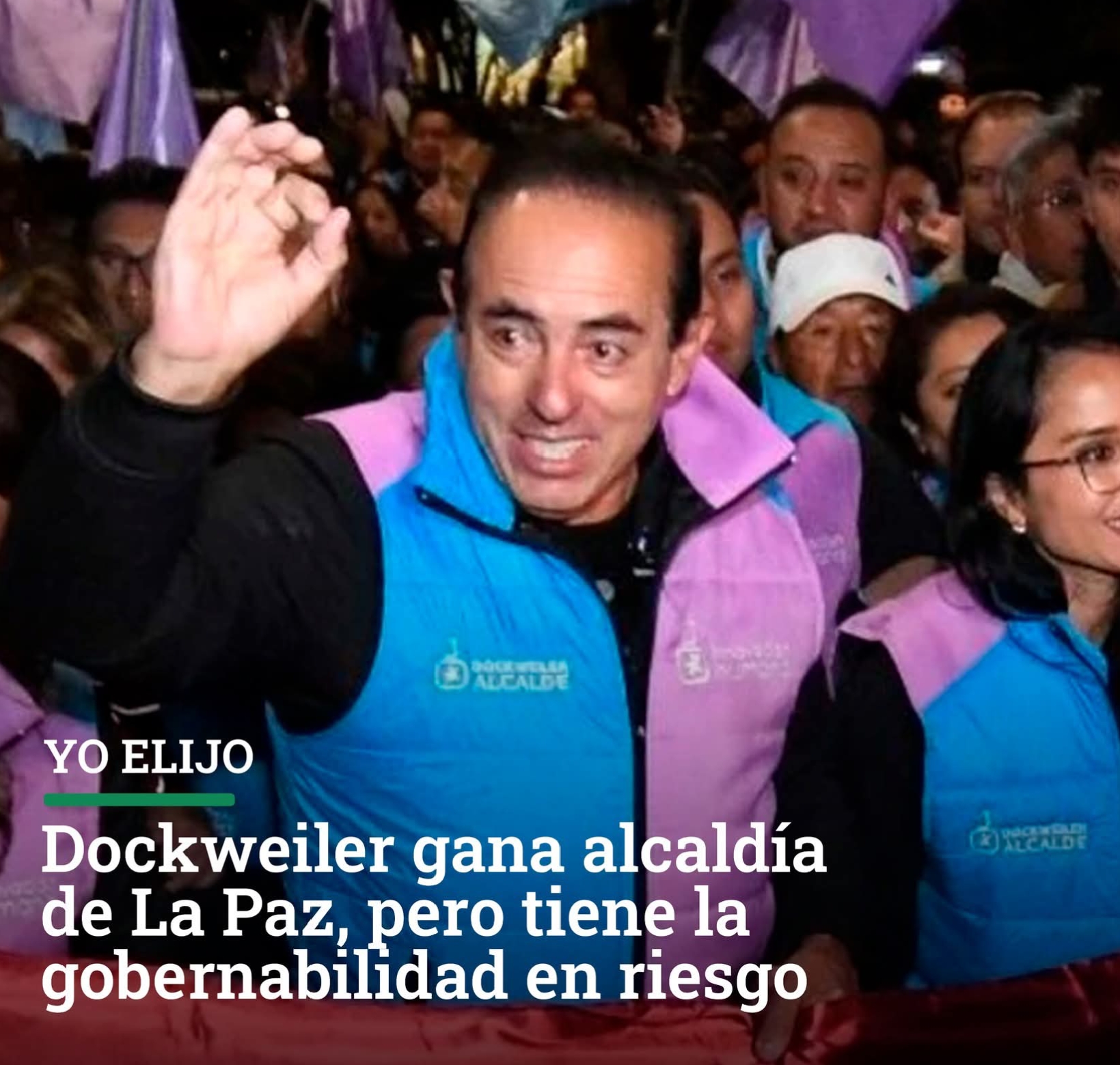 El exgerente de mi teleférico se posesiona con Alcalde de La Paz