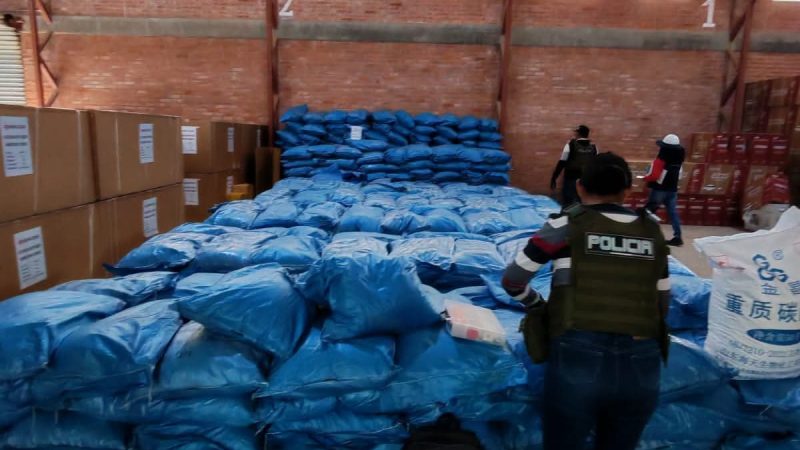 Golpe en Oruro: incautan más de 43 toneladas de químicos y apuntan a red internacional