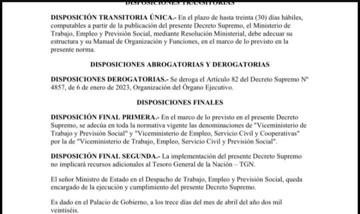 Rodrigo Paz, aprueba Decreto Supremo 5604, masacre Blanca despido masivo
