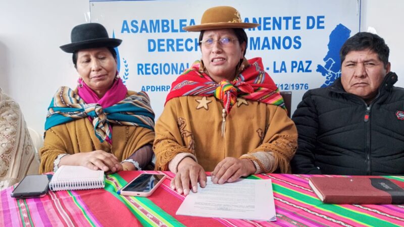 Rosalía Churqui rechaza participación en corredor humanitario y denuncia represión contra campesinos